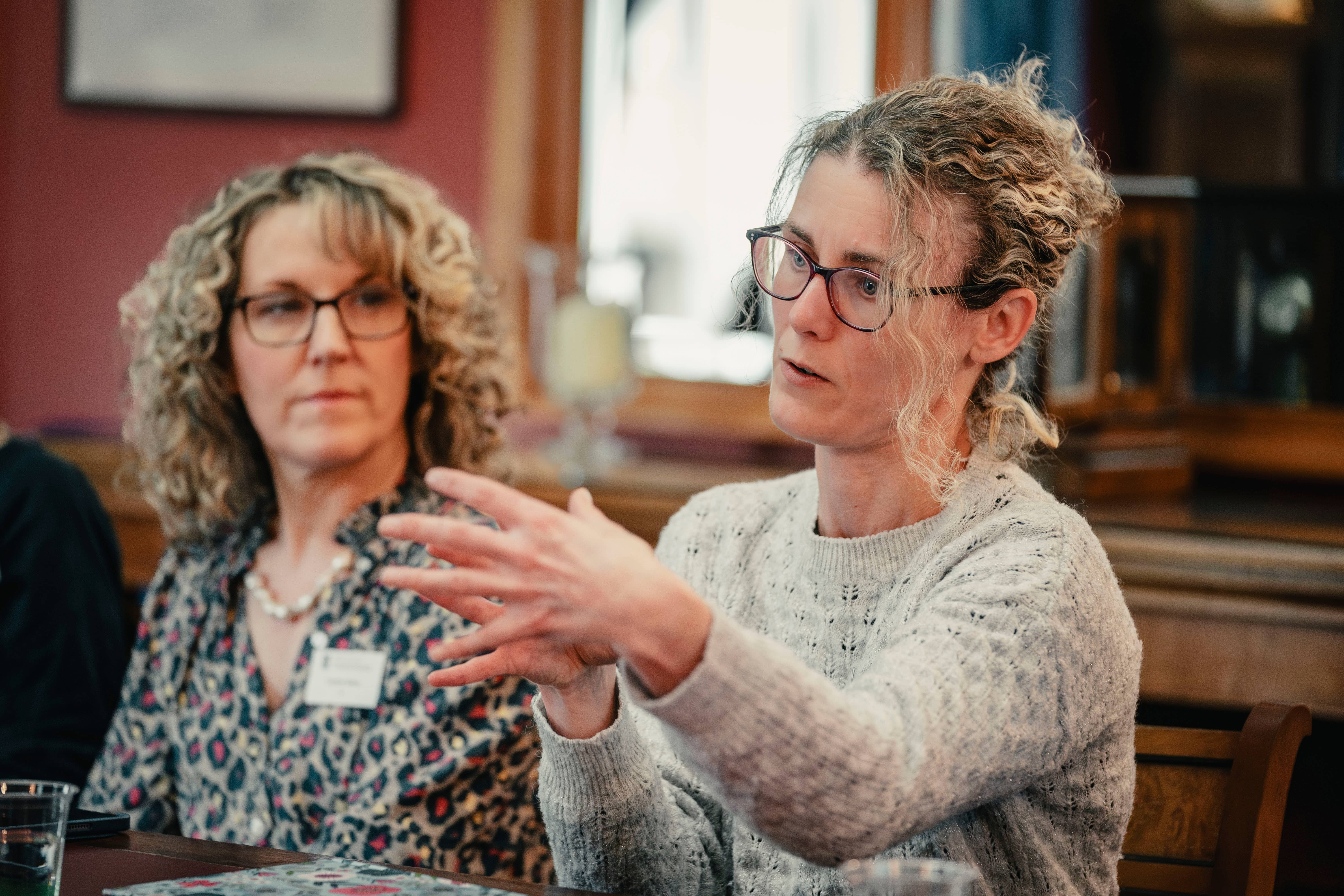 clinicians talking  