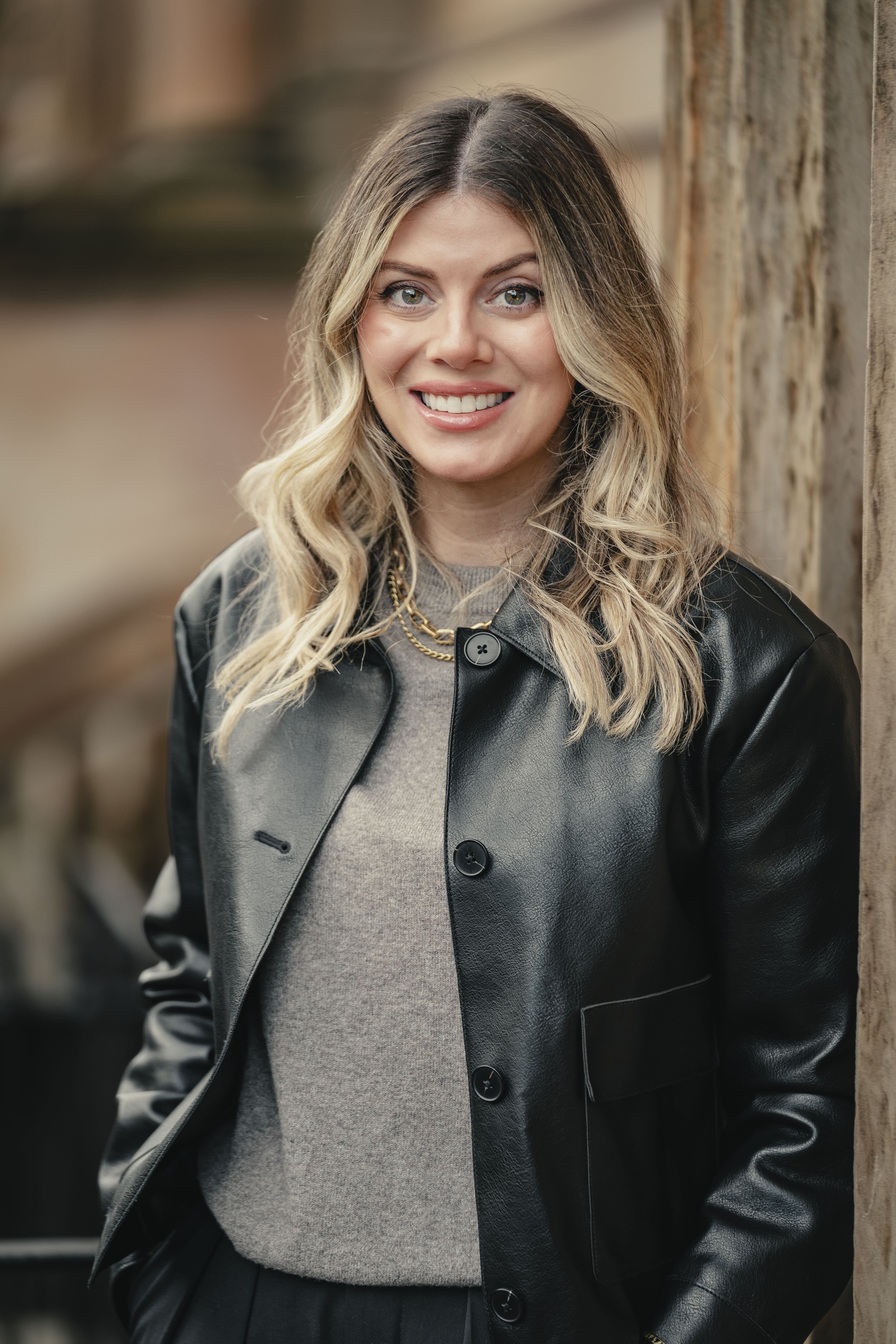 Vicki Greig smiling outside